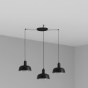 Ceiling lamp steel E27 black TRAMOLE