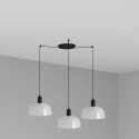 Ceiling lamp in black steel with E27 socket EPINIAC