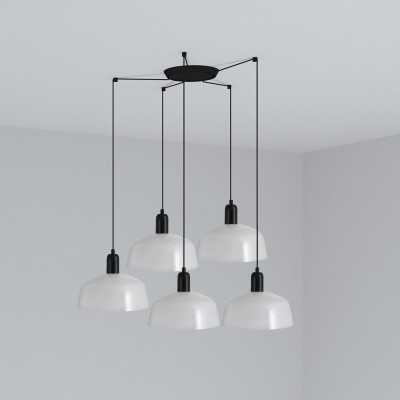 Ceiling lamp in black steel with E27 socket, CLELLES