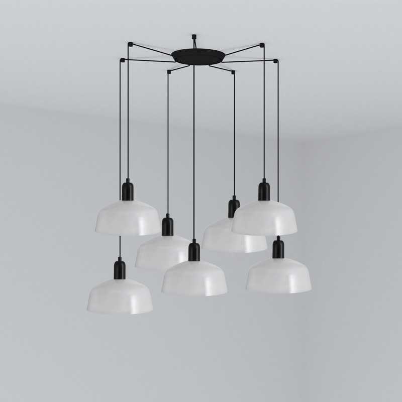 Ceiling lamp in black steel with E27 socket CHANGY