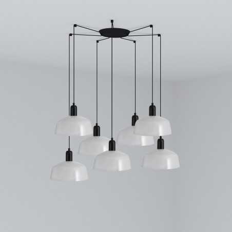 Ceiling lamp in black steel with E27 socket CHANGY