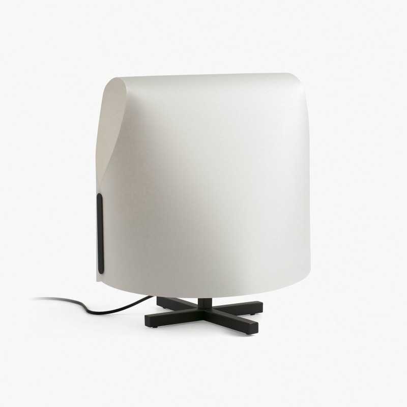 Table lamp steel E27 black KERMEUR