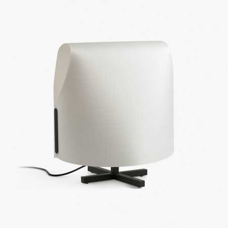 Table lamp steel E27 black KERMEUR