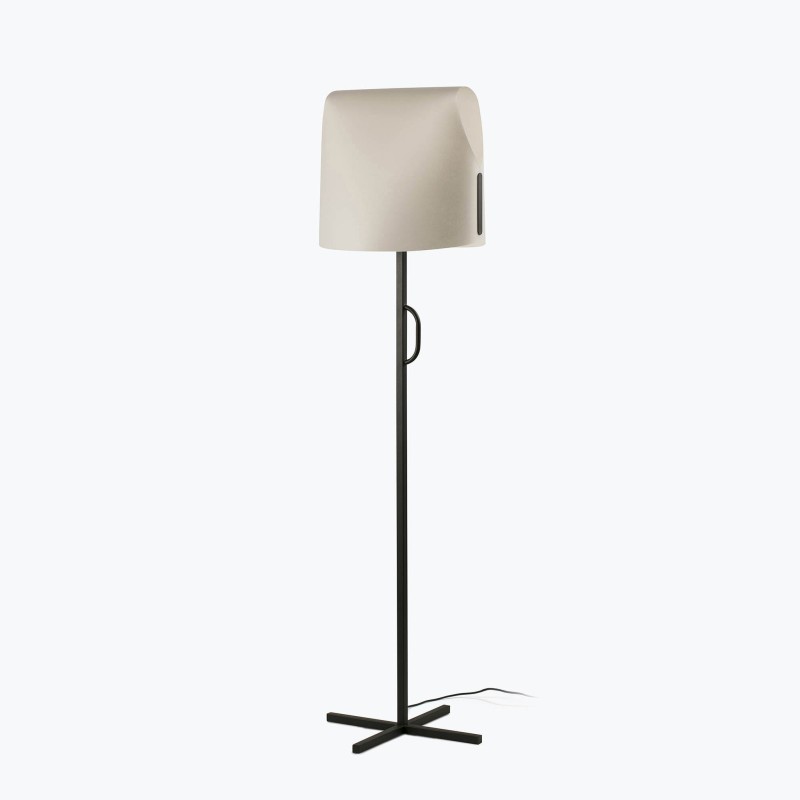Floor lamp steel E27 black CASTEX