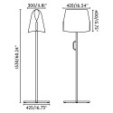 Floor lamp steel E27 black CASTEX