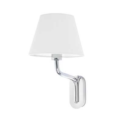 Wall lamp in shiny chrome-plated steel with E27 socket, CINTRAY brand.
