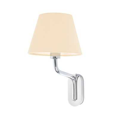 Wall lamp in shiny chrome-plated steel with E27 socket by CREAC'H.