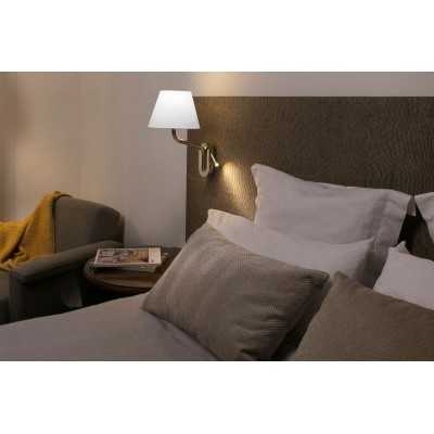 Wall lamp in shiny chrome-plated steel with E27 socket, BOUIRON.