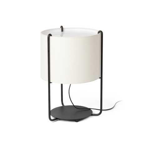 Table lamp steel E27 matte black VANLAY