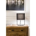 Table lamp made of matte black steel with E27 socket, BOÔLOT brand.