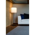 Floor lamp in matte black steel with E27 LE FAIS socket.