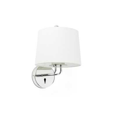 Wall lamp in shiny chrome-plated steel with E27 socket by LINCOU.