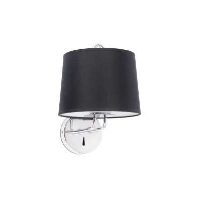 Wall lamp in shiny chrome-plated steel with E27 socket by RAPILLY.