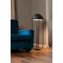 Floor lamp with integrated LED in matte black steel, LASSIAS.