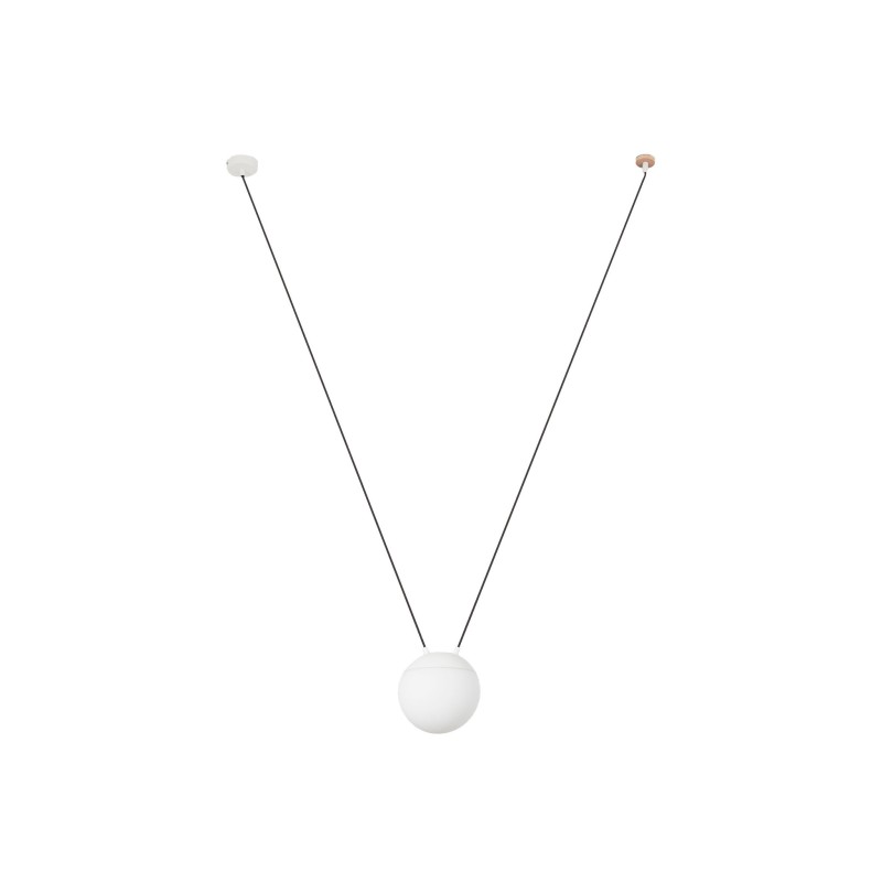 Aluminum ceiling lamp E27 matte white LE THEY