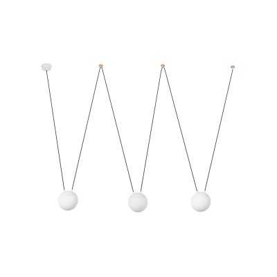 Aluminum ceiling lamp E27 matte white HERANGE
