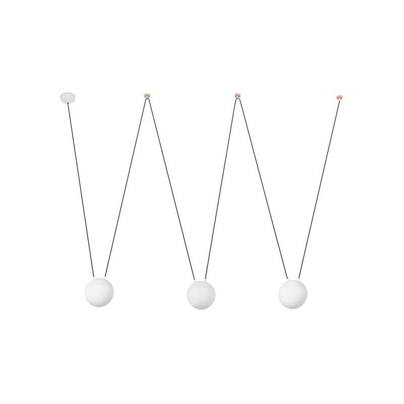 Aluminum ceiling lamp E27 matte white HERANGE