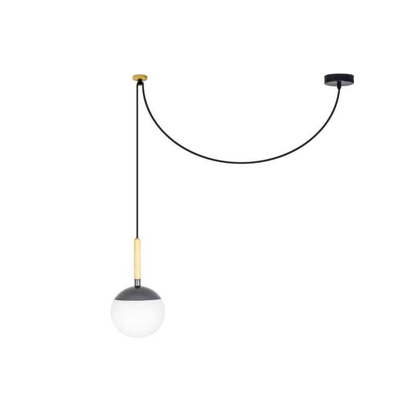 Aluminum E27 gray ceiling lamp TARSACQ