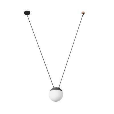 Aluminum E27 gray GUILLY ceiling lamp