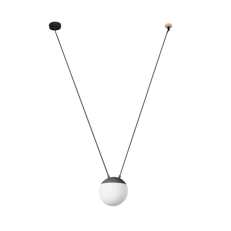 Aluminum E27 gray GUILLY ceiling lamp