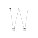 Aluminum E27 gray LE CROS ceiling lamp