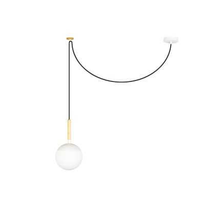 Aluminum ceiling lamp E27 matte white IGNERAY