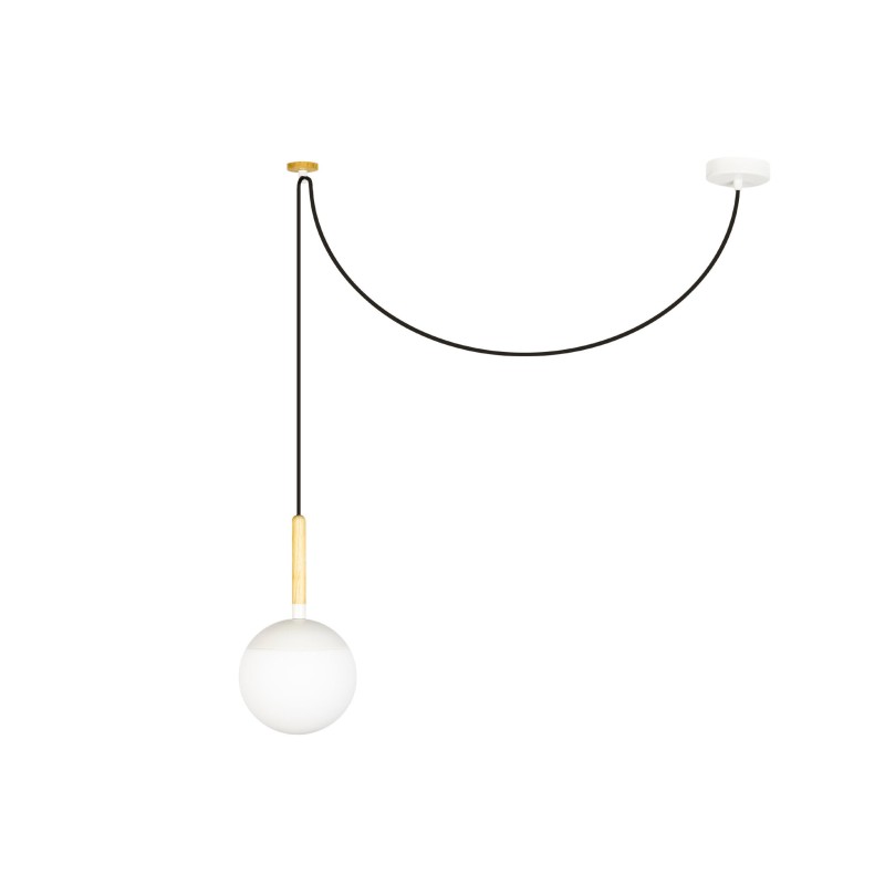 Aluminum ceiling lamp E27 matte white IGNERAY