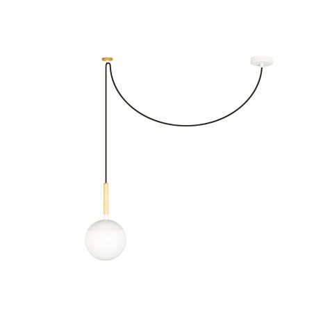 Aluminum ceiling lamp E27 matte white IGNERAY
