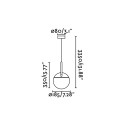Aluminum ceiling lamp E27 matte white IGNERAY
