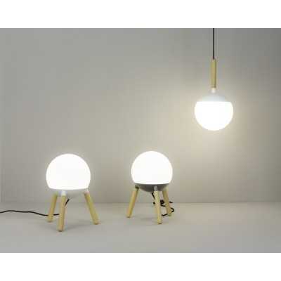 Aluminum ceiling lamp E27 matte white IGNERAY