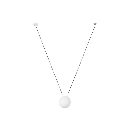 Ceiling lamp aluminum E27 matte white BONNES
