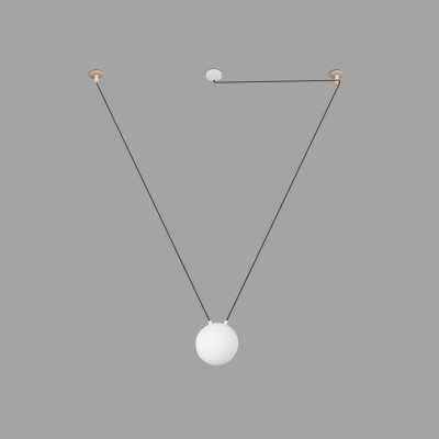 Ceiling lamp aluminum E27 matte white BONNES