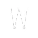 Aluminum ceiling lamp E27 in matte white DESTORD