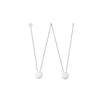 Aluminum ceiling lamp E27 in matte white DESTORD