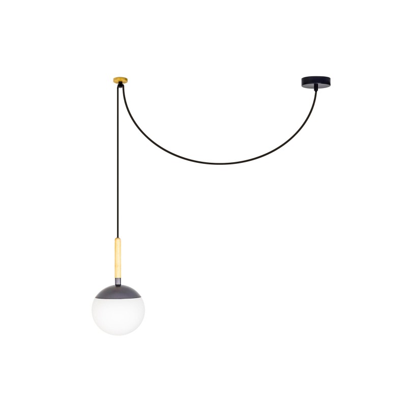 Ceiling lamp aluminum E27 gray TREINS