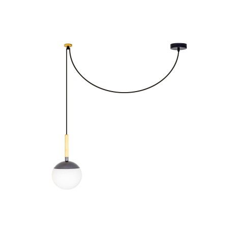 Ceiling lamp aluminum E27 gray TREINS