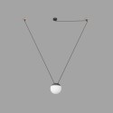 Aluminum E27 gray ceiling lamp LARNAUD