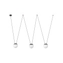 Aluminum E27 gray ceiling lamp COIVREL