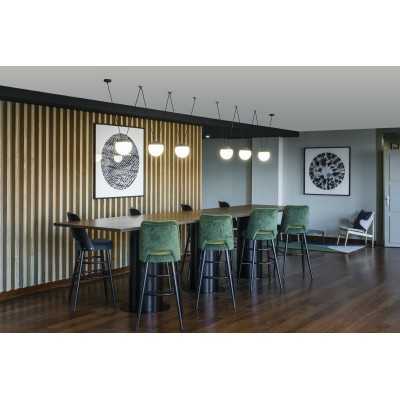 Aluminum E27 gray ceiling lamp COIVREL