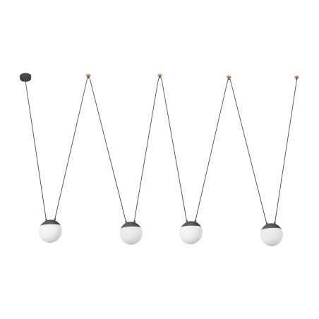 Ceiling lamp in aluminum E27 gray VAUGOIN