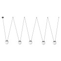 Aluminum E27 gray ceiling lamp CHERÊT