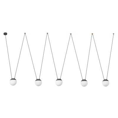 Aluminum E27 gray ceiling lamp CHERÊT
