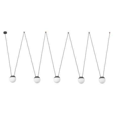 Aluminum E27 gray ceiling lamp CHERÊT