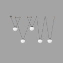 Aluminum E27 gray ceiling lamp CHERÊT