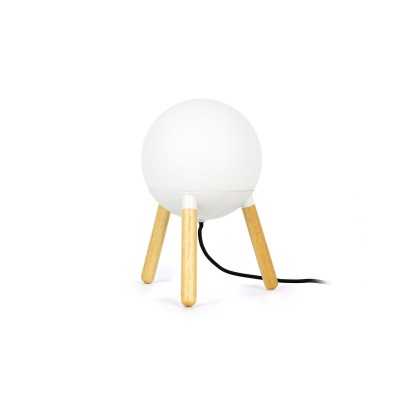 Aluminum table lamp E27 matte white ECAULT