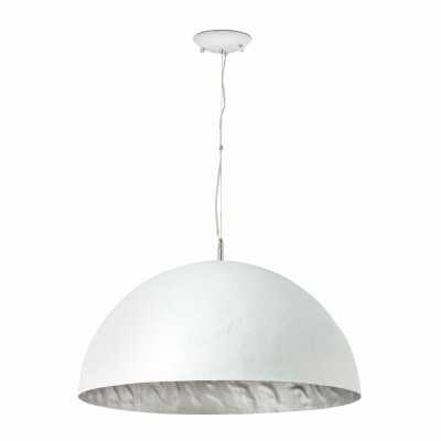 Fiberglass ceiling lamp E27 in matte white LAMBREY