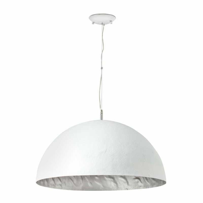 Fiberglass ceiling lamp E27 in matte white LAMBREY