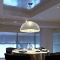 Fiberglass ceiling lamp E27 in matte white LAMBREY