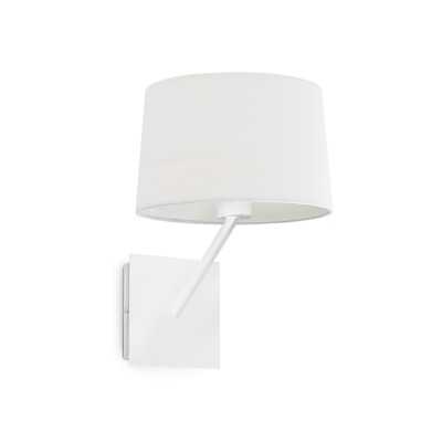 Wall lamp in matte white steel with E27 socket, FRESNES