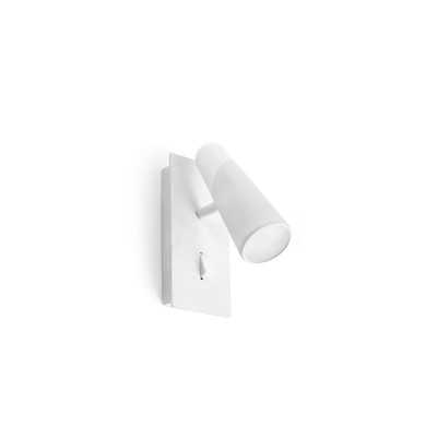 Aluminum wall lamp with integrated LED in matte white LE SART